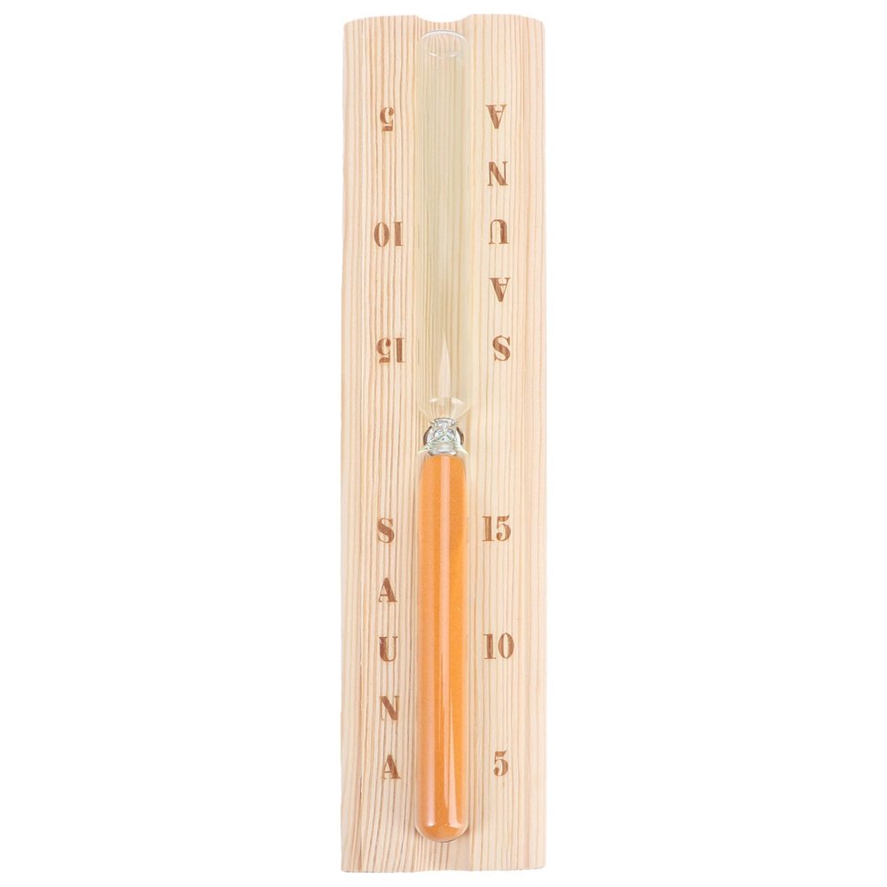 DECHOUS Wooden Timer Sand Timer Hourglass Sauna Room Hourglass 15-minute Calibration Fine Workmanship Sturdy Wood Sauna Accessory for Dry Steam Room