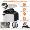 COSTWAY Portable Sauna Steam, Folding Full Body Sauna Tent Steam Room with 1000W 3L Generator, Chair, Foot Massager & Leg Holes, Pop-Up Personal Home SPA Cabin Box for Therapy Detox Slimming (Grey) view 3