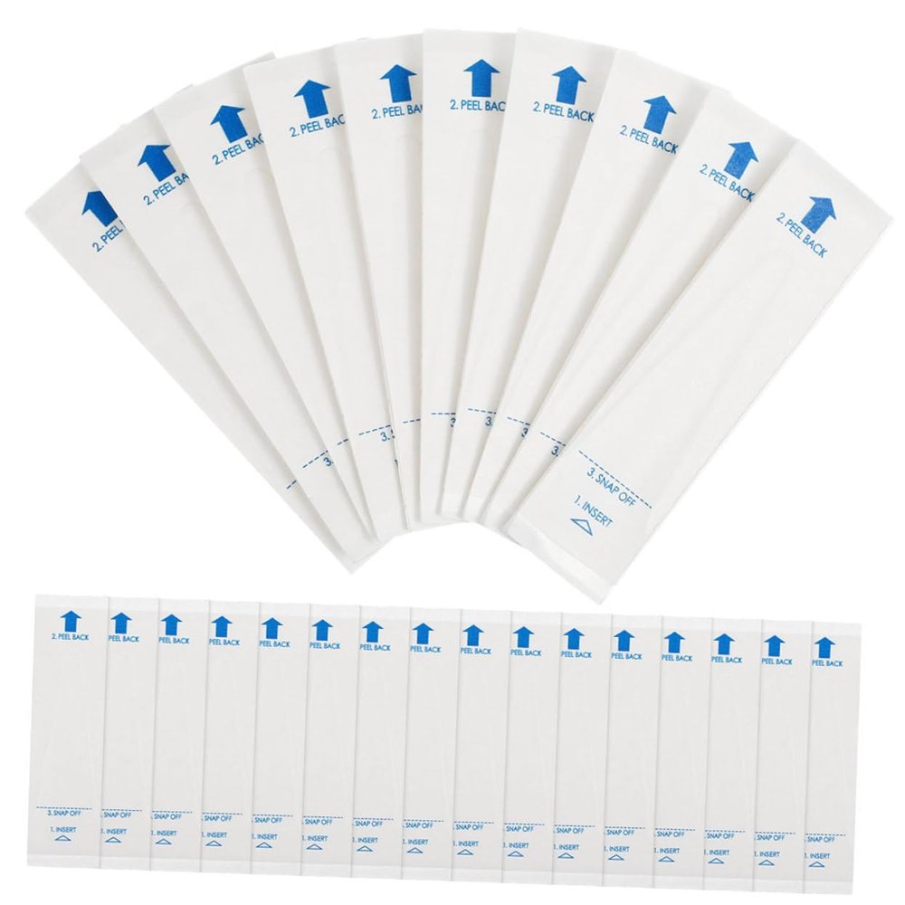 Didiseaon 150pcs Disposable Thermometer Sleeves Paper Covers for Thermometers Clinic and Home Use Pe Material Easy to Use and Provide Disposable Protection