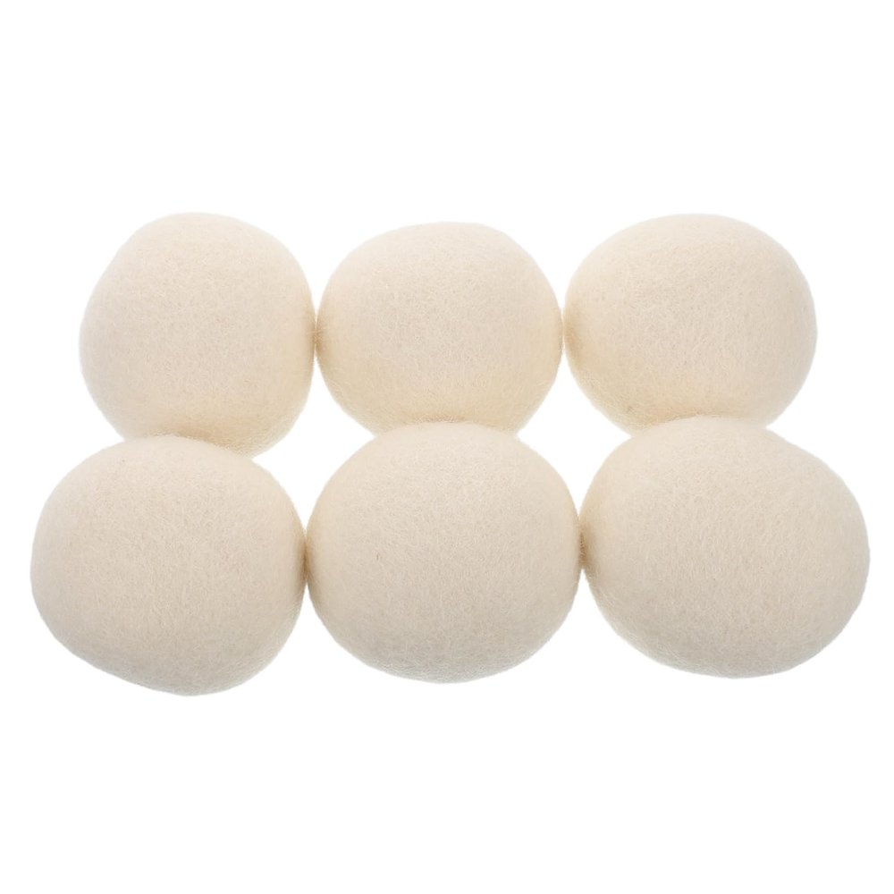 Healeved 6pcs Laundry Wool Reusable Washing Machine Balls for Dryer Prevent Wrinkles Save Drying