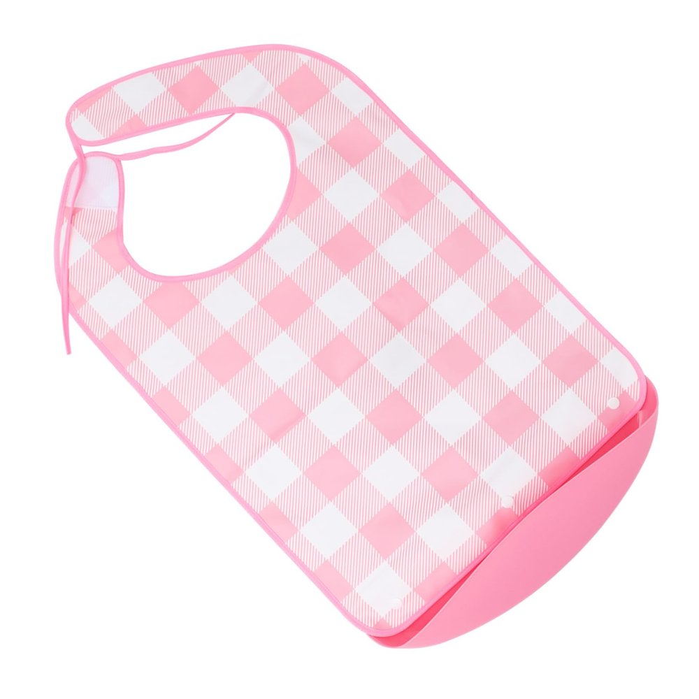 FOMIYES Food Bag for Large Adult Bib Eating Apron Washable Bib Saliva Towel Reusable Cloth Protector Catcher