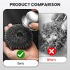 2025 New Stainless Steel Wool Scrubber with Handle, Heavy Duty Scrubber Detachable Metal Steel Scrubber Wool Pads for Cleaning Dishes, Cast Iron Pots, Stoves, Kitchen Sink (3 Pcs) view 3