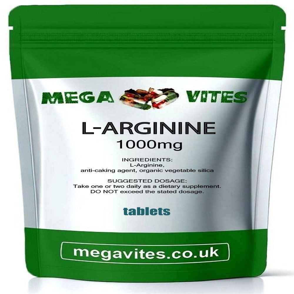 L-ARGININE Tablets 1000mg x 90 - MEGAVITES AMINOLAB