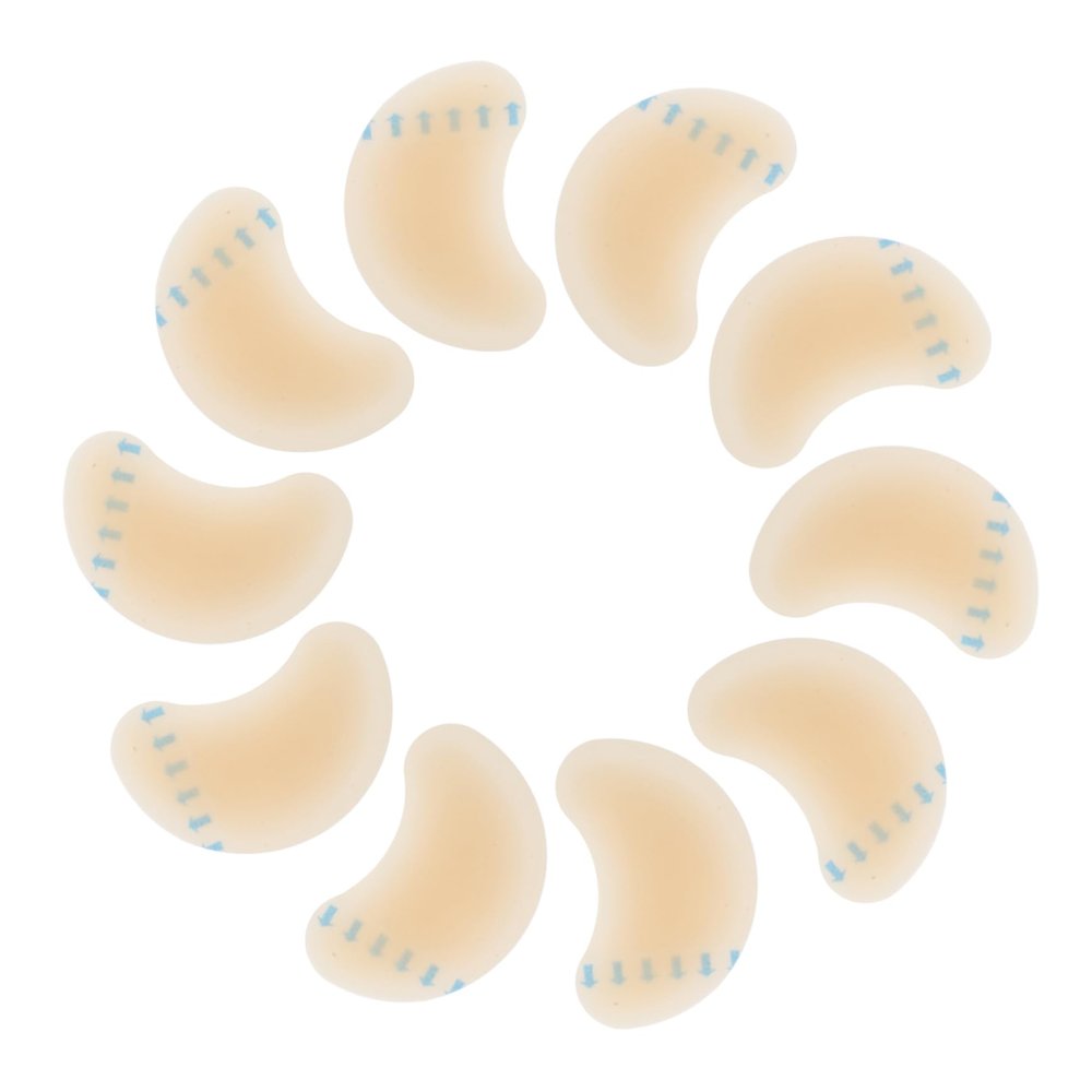 Healeved 10pcs Heel Polishing Tape Pads for High Heels Protector Back of Cushion Inserts for Shoe Crease Protection Guards for Women
