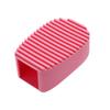 NOLITOY Mini Silicone Clothes Washing Brush Set 2pcs Handheld Laundry Scrubbing Brush with Non-slip Grip for Delicate Fabric Cleaning Blue and Pink view 1