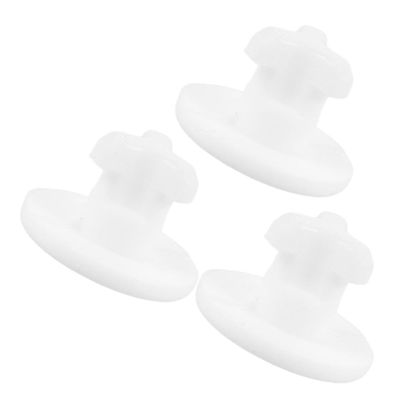 Cabilock Silicone Plugs for Freshness Retention for Lunch Box and Food Container 3pcs Silicone Sealing Stopper Leakproof and Air Circulation Valve Accessories, White