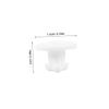 Cabilock Silicone Plugs for Freshness Retention for Lunch Box and Food Container 3pcs Silicone Sealing Stopper Leakproof and Air Circulation Valve Accessories, White view 2