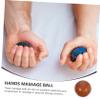 Hoement Fine Hand Exercise Balls Muscle Stretch Balls Hand Massage Portable Leisure for Adults view 2