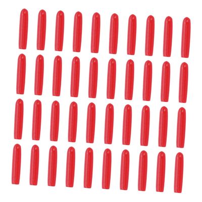 AUTSUPPL Silicone Tweezers Protective Covers 120pcs Non-Slip Small Point Caps for Grafting Eyelashes Beauty Tools Dustproof Red Sleeves