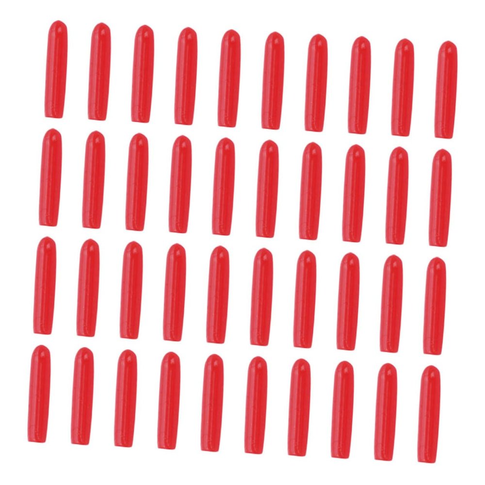 AUTSUPPL Silicone Tweezers Protective Covers 120pcs Non-Slip Small Point Caps for Grafting Eyelashes Beauty Tools Dustproof Red Sleeves