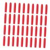 AUTSUPPL Silicone Tweezers Protective Covers 120pcs Non-Slip Small Point Caps for Grafting Eyelashes Beauty Tools Dustproof Red Sleeves view 1