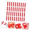 AUTSUPPL Silicone Tweezers Protective Covers 120pcs Non-Slip Small Point Caps for Grafting Eyelashes Beauty Tools Dustproof Red Sleeves view 3