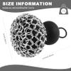 Losueeun Cast Iron Chain Scrubber, Cast Iron Pan Cleaner for Frying Pan Cleaner, Cast Iron Pan Cleaner, Chain, Black view 2