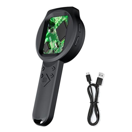 1000X Magnifying Glass 3 Light Sources 2.8in IPS Screen 16M Resolution 4 Zoom Options12 Languages Portable Digital Microscope for Reading Photos Jewelry
