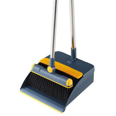 Hand Broom and Dustpan Set - Useful and Functional, Convenient | Sweep Drigion with Long Handle and Floor Dustpan Vertical Broom for Home Cleaning for Study Room, Garage, Came