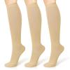 3 Pairs Compression Socks 15-20 mmhg for Men & Women, Support Socks Compression Stockings for Running, Swelling, Nurse, Flight, Nurses,Edema view 1