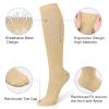 3 Pairs Compression Socks 15-20 mmhg for Men & Women, Support Socks Compression Stockings for Running, Swelling, Nurse, Flight, Nurses,Edema view 2