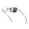 UXAOSVME Frameless Photochromic Bifocal Blue Light Reading Glasses for Men view 1