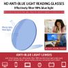 UXAOSVME Frameless Photochromic Bifocal Blue Light Reading Glasses for Men view 4