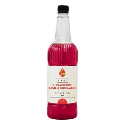 Simply Cooler Syrup Strawberry Basil & Cucumber, 1Ltr