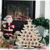 ABOOFAN Wooden Chocolate Stand Countdown Design for Xmas Party Decorations and Displaying Chocolate Treats view 4