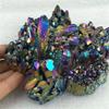 10Pcs 150g Natural Rainbow Quartz Crystal Cluster VUG Titanium Specimens view 2