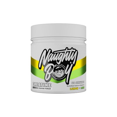 Naughty Boy Micronised Creatine Monohydrate Powder, Creatine Supplement for Strength, Power & Performance, Vegan Friendly, 300g, 60 Servings, Lemon & Lime