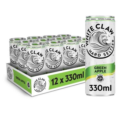 White Claw Hard Seltzer Green Apple 12x330ml