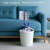 4 Gallon Small Trash Bags Blue No-Tearing Drawstring 1.1 Mil Thick - 128 Count Small Garbage Bags for Bathroom Kitchen Toilet Home Office and Bedroom view 3