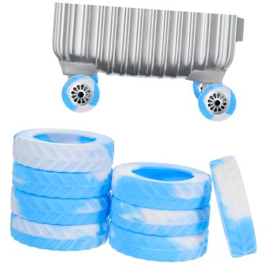 PACKOVE 8pcs Luggage Wheel Covers Non-Slip Silicone Luggage Wheel Protectors for Suitcase Mute Covers for Travel Protection for Rolling