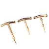 3pcs Men's Stainless Steel Fitness Bodybuilding Metal Horse Eye Bars Combo Set with Fixed Base view 1