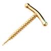3pcs Men's Stainless Steel Fitness Bodybuilding Metal Horse Eye Bars Combo Set with Fixed Base view 3