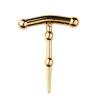 3pcs Men's Stainless Steel Fitness Bodybuilding Metal Horse Eye Bars Combo Set with Fixed Base view 4