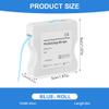 OFFCUP Dental Polishing Strip, 4mm Dental Abrasive Strips, 1Pc Whitening Strip, Tooth Sandpaper Resin Tooth Interdental Sanding Grinding Tool, 6m/Rolls/Box (Blue-Fine) view 2