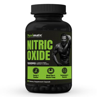 Nitric Oxide Capsule for Men & Women L-Arginine, Pre Workout Capsules for Bodybuilding, Promote Blood Flow