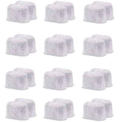 24 Pack Replacement Charcoal Water Filters for Keurig K-Mini, K-Duo, K-Slim, K-Supreme, K-Elite, K-Classic, K-Cafe, K-Select, K-Express, K-Compact - Universal Fit for Keurig 2.0 & 1.0 Coffee Makers