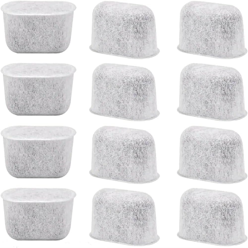 12 Pack Replacement Charcoal Water Filters for Keurig K-Mini, K-Duo, K-Slim, K-Supreme, K-Elite, K-Classic, K-Cafe, K-Select, K-Express, K-Compact - Universal Fit for Keurig 2.0 & 1.0 Coffee Makers
