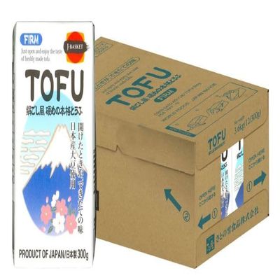 J-BAKET TOFU (Firm) - Gluten Free - Vegan - Non GMO (Pack of 12X300G.)