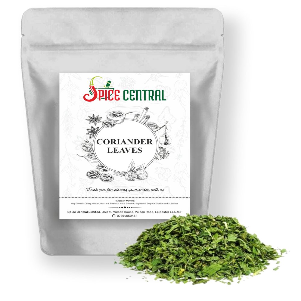 Coriander Leaf | Leaves Dried Cilantro Leaves Premium Quality by Spice Central 25g-1.9kg (950g)