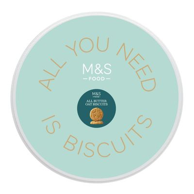 M&S All Butter Oat Biscuits, Decorative Tin, 230g