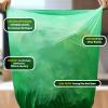 55-60 Gallon Compostable Trash Bags Liners, Heavy Duty Extra Thick 1.57 Mil, 208.2 Liter, 15 Bags, Lawn, Yard, and Restaurant Use, ASTM D6400, US BPI, OK Compost Home Certified view 2