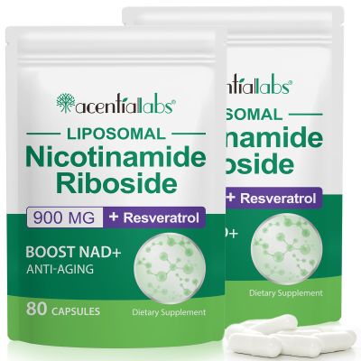 NAD+ Supplement Support Anti Aging and Improve Immunity 900mg NAD+ Resveratrol Supplement, NAD Supplements for Cellular Repair, Healthy Aging, NAD Softgels160 Capsule