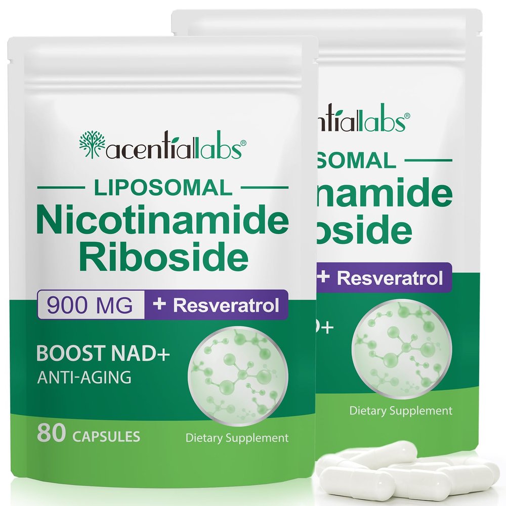 NAD+ Supplement Support Anti Aging and Improve Immunity 900mg NAD+ Resveratrol Supplement, NAD Supplements for Cellular Repair, Healthy Aging, NAD Softgels160 Capsule