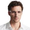 OCCI CHIARI Oversized Mens Reading Glasses Square/Rectangle Readers Glasses for Men Fashion Magnified Reading Glasses for Reading Spring Hinge(Transparent, 275) view 2