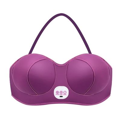 ISKDJBJG Breast Enlarging Massager Vibration Hot Compress Rechargeable Electric Breast Augmentation Massage Bra Unclogs Meridians