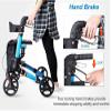 JKJZSALJ Folding Rollator Rollator Walker,Lightweight Adjustable Height Rolling Walker with Seat,Mobility Aids Load 140 Kg view 3