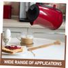 DECHOUS Long Handle Loofah Brush for Tea Pot Kitchen Scrubber Wooden Handle Cleaning Tool for Mug Pot and Bottle view 3
