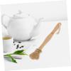 DECHOUS Long Handle Loofah Brush for Tea Pot Kitchen Scrubber Wooden Handle Cleaning Tool for Mug Pot and Bottle view 4