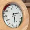 Advokingtap Wood Thermo-Hygrometer, Digital Sauna Room Thermometer Hygrometer, Sauna Wooden Thermometer Humidity Meter Wooden Sauna Accessories view 3