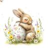 20 Napkins Easter Bunny Protects Easter Egg Table Decoration Paper Napkins with Motif Also for Decoupage and Decoupage 33 x 33 cm view 1